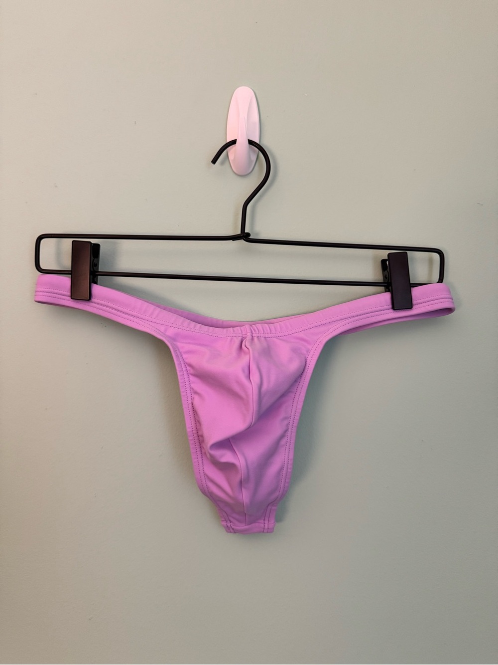 Men's BANG! Miami Swim Thong in Neo Violet - Size Medium (31-32)